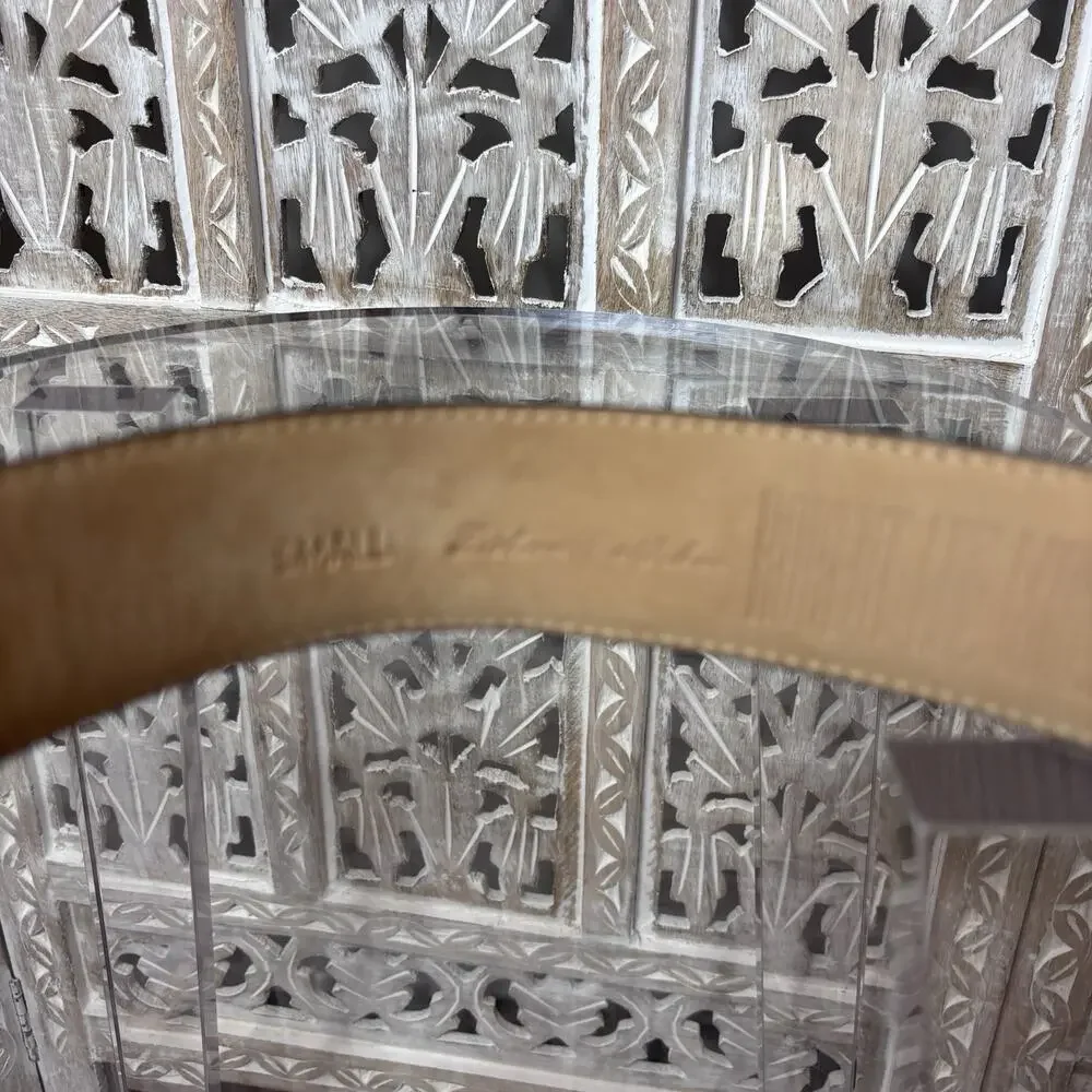 Robert Lee Morris Belt Italian Calf Skin Small Black Luxury Old Money Glam